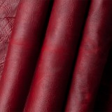 Ute cayenne (red) American Buffalo leather (Bison leather) sides